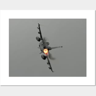 F-16 Afterburner Turn with vapor Posters and Art